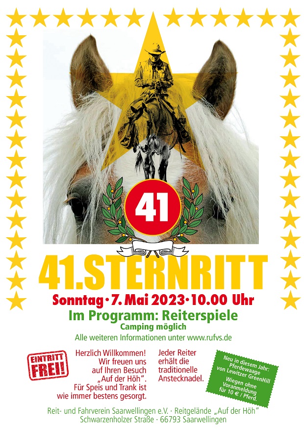 Plakat Sternritt A4 23 s